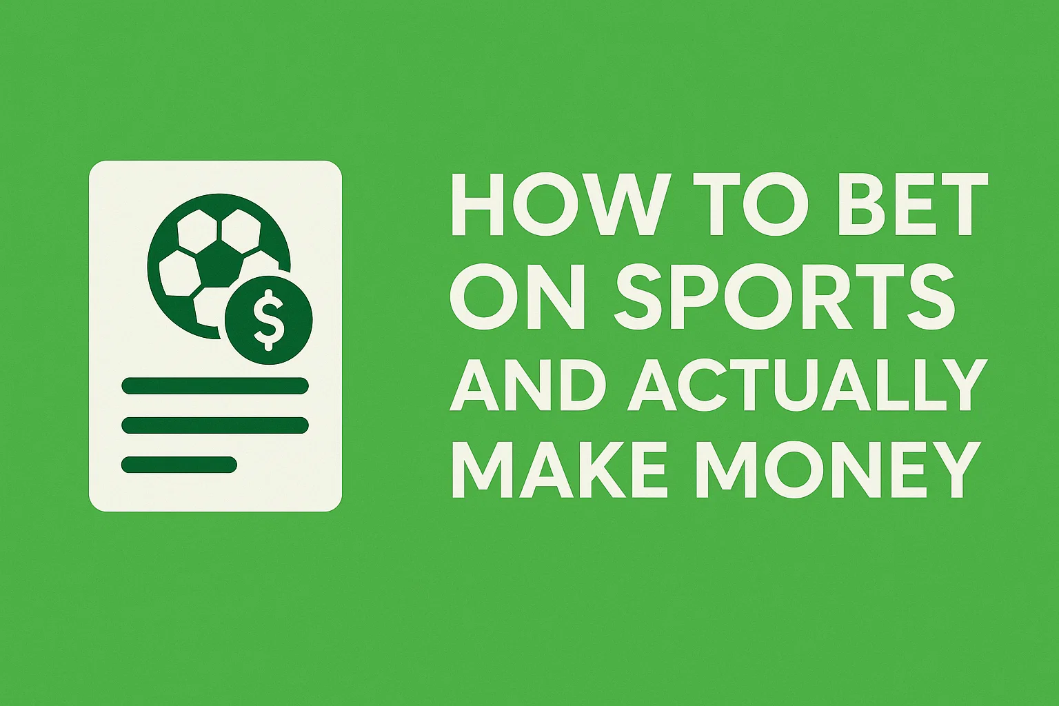 How to Bet on Sports and Actually Make Money in Nigeria