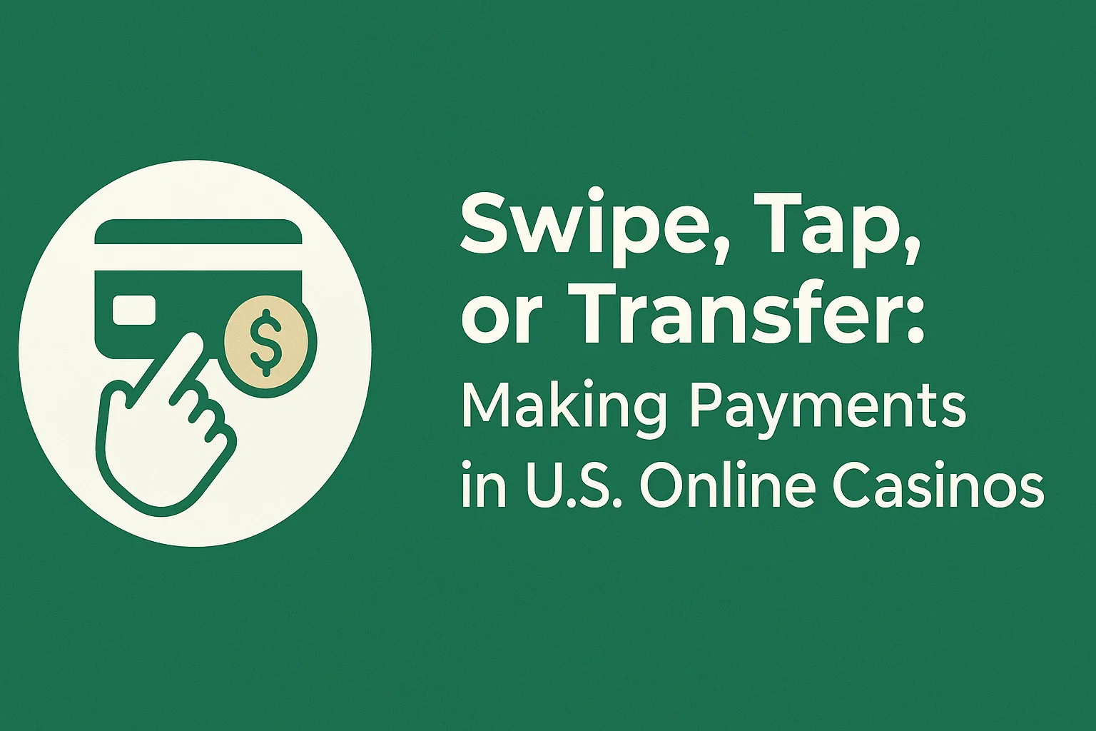Swipe, Tap, or Transfer: Making Payments in U.S. Online Casinos