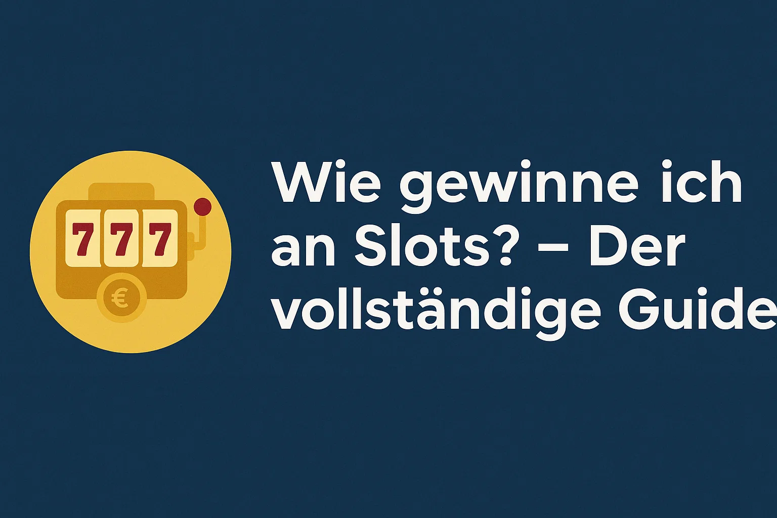 Wie gewinne ich an Slots? ? Der vollstndige Guide