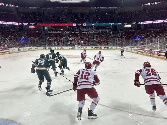 Alaska Anchorage Seawolves at Wisconsin Badgers men's ice hockey game at Kohl Center in Madison, Wisconsin (November 30, 2024) 5130