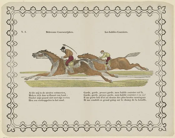 Bakwame Coursenrijders, Les habiles Coursiers, RP-P-OB-201.106