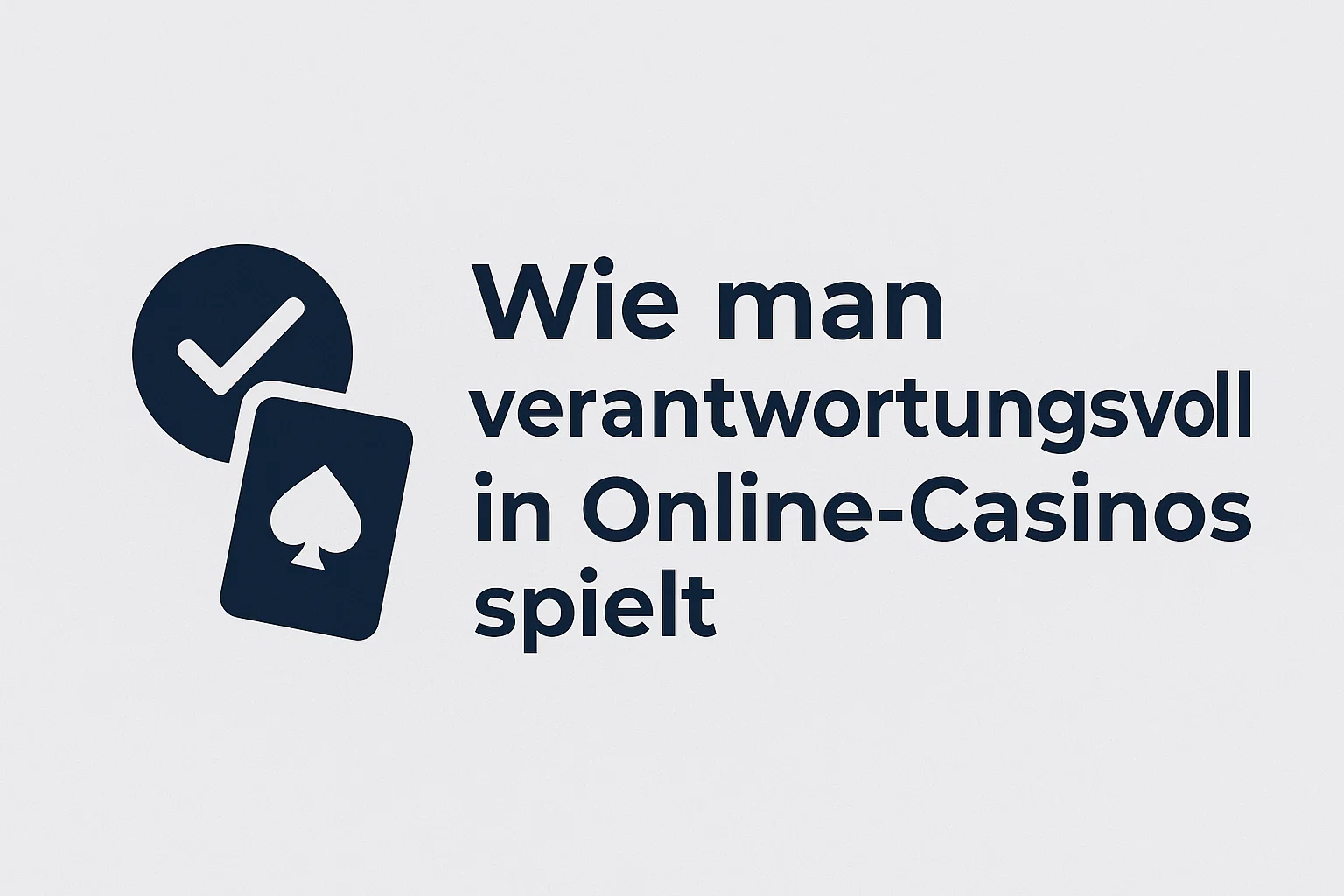 Wie man verantwortungsvoll in Online-Casinos spielt